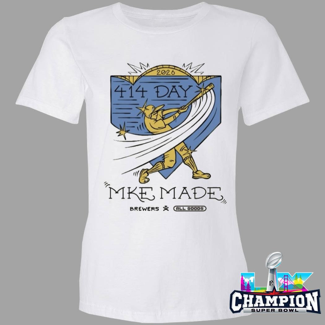 414 Day Mke Made Brewers X All Goods Shirt