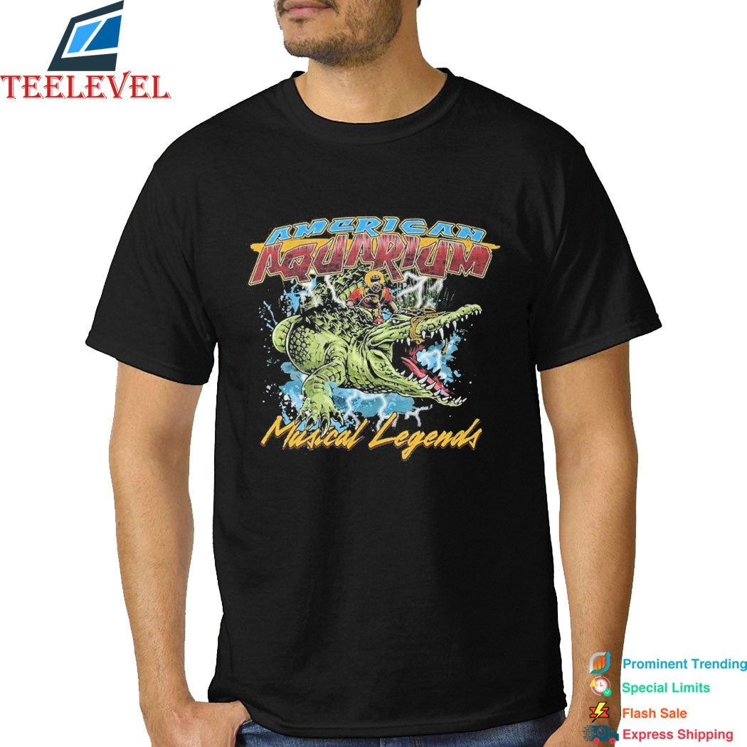 American Aquarium Robo-Scammer Musical Legends Gator T-shirts