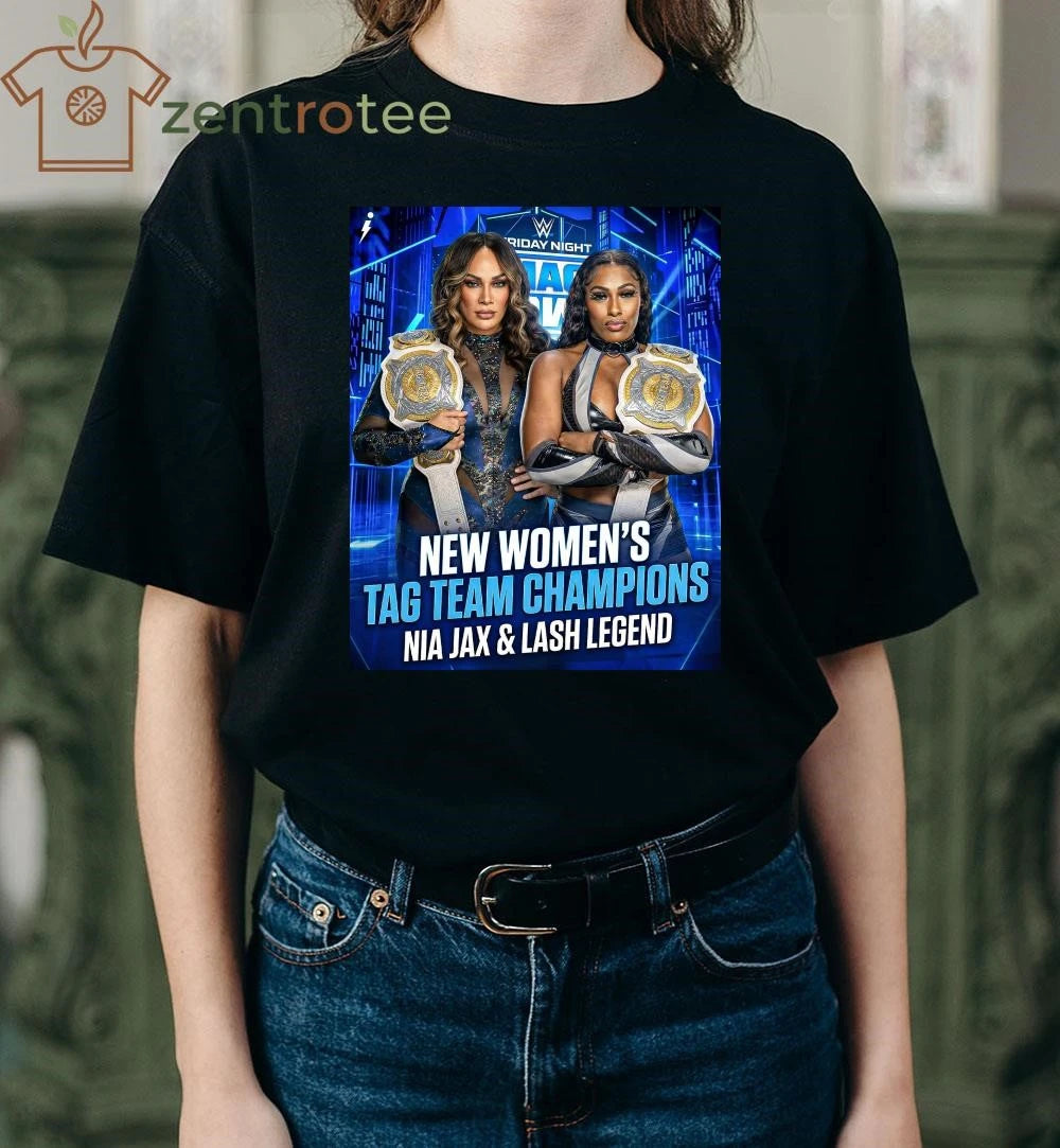 And NEWWW Lash Legend & Nia Jax are your Women’s Tag Team Champions tee