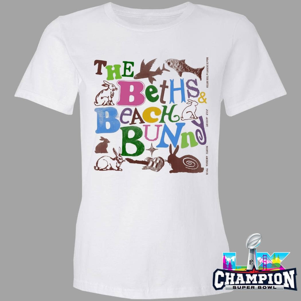 Beach Bunny X The Beths 2026 North America Tour Shirt