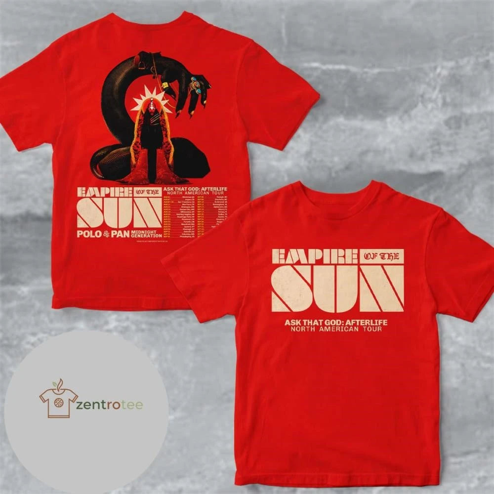 Best Empire Of The Sun Ask That God Afterlife North American Tour 2026 tee