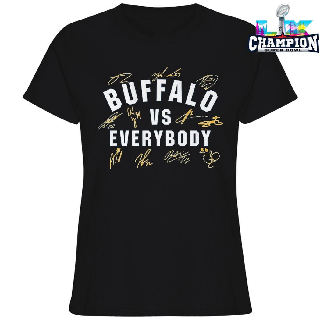 Buffalo Hockey Vs Everybody Signatures Shirt