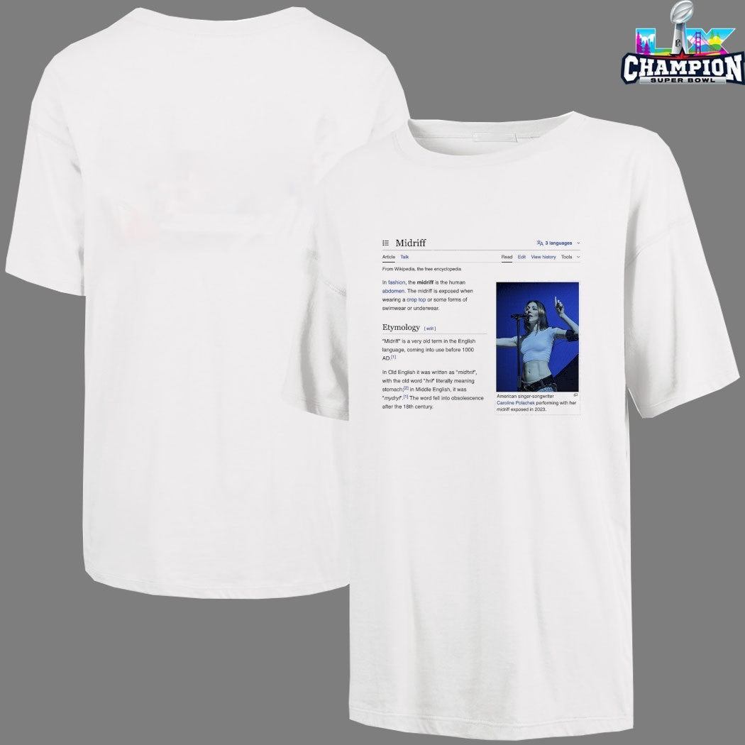 Caroline Polachek Midriff Etymology Wikipediated T-shirts