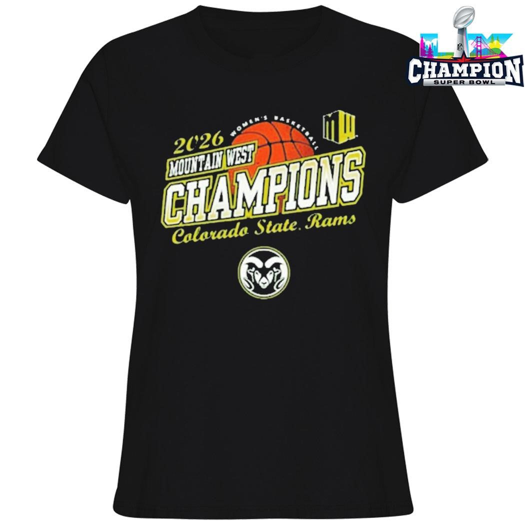 Colorado State Rams Women’s Basketball Champions 2026 Mountain West Tournament Shirt