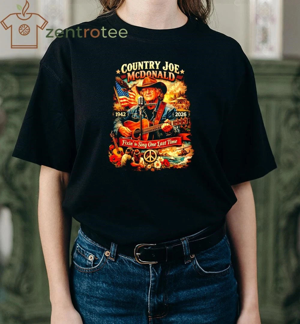 Country Joe McDonald Tribute Shirt 1942-2026 Folk Legend Memorial Tee