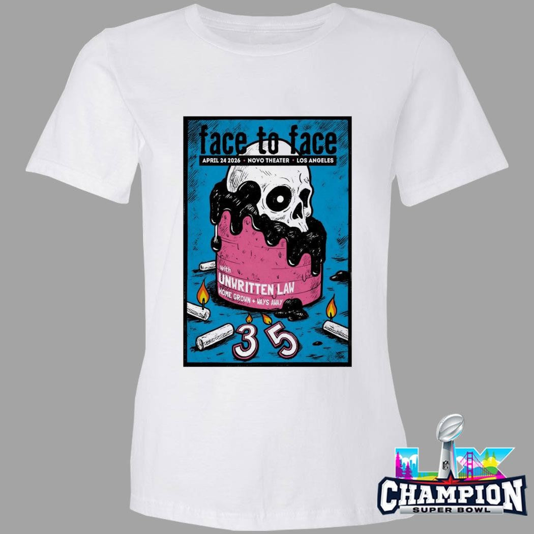 Face To Face Apr 24 2026 The Novo In Los Angeles Ca Shirt