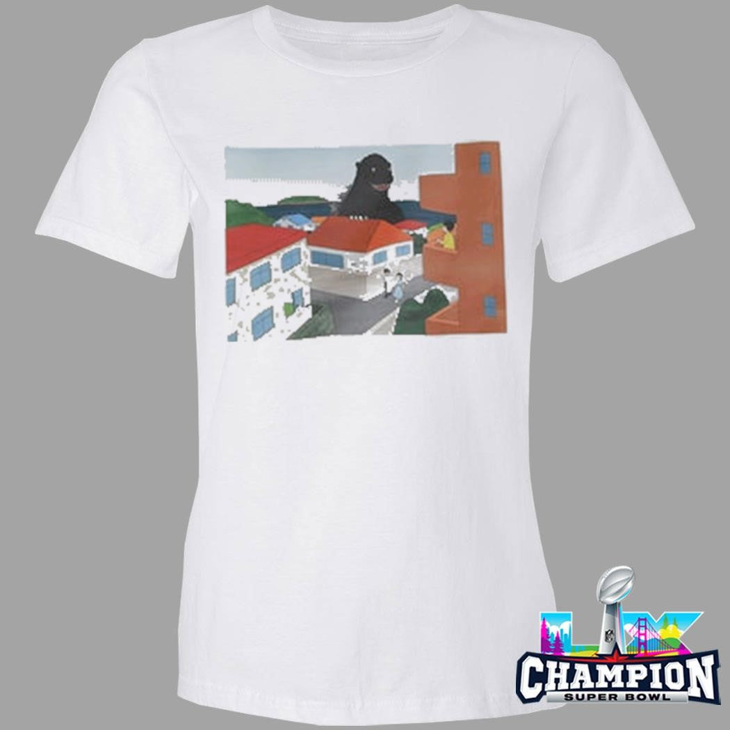 Godzilla Ah Godzilla Under House Shirt