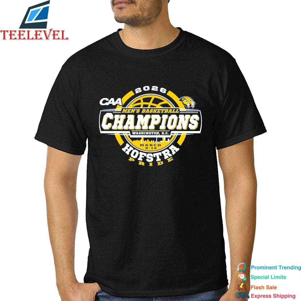 Hofstra University Pride 2026 CAA Men’s Basketball Tournament Champions T-Shirts