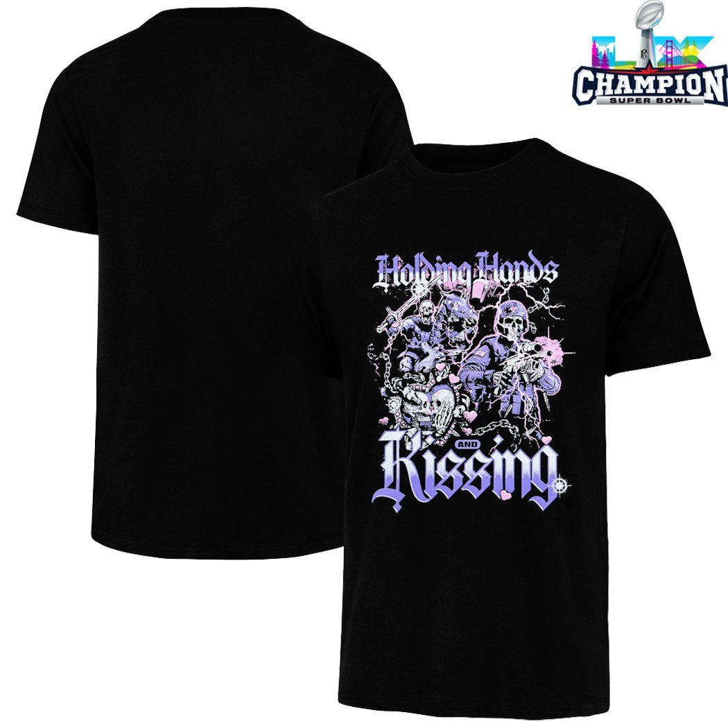Holding Hands And Rissing Skeletons T-shirts