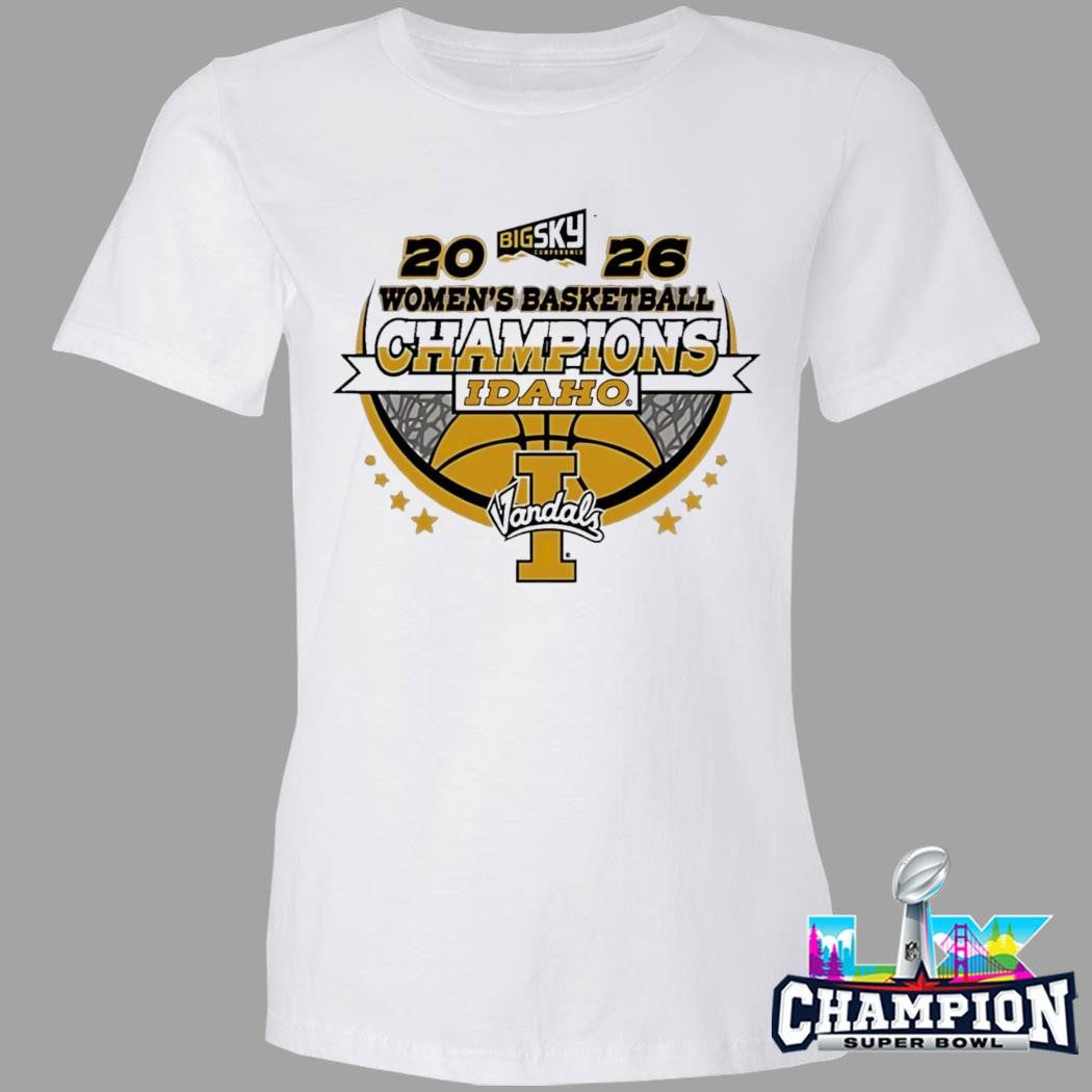 Idaho Vandals Women’s Basketball Champions 2026 Big Sky Conference Shirt