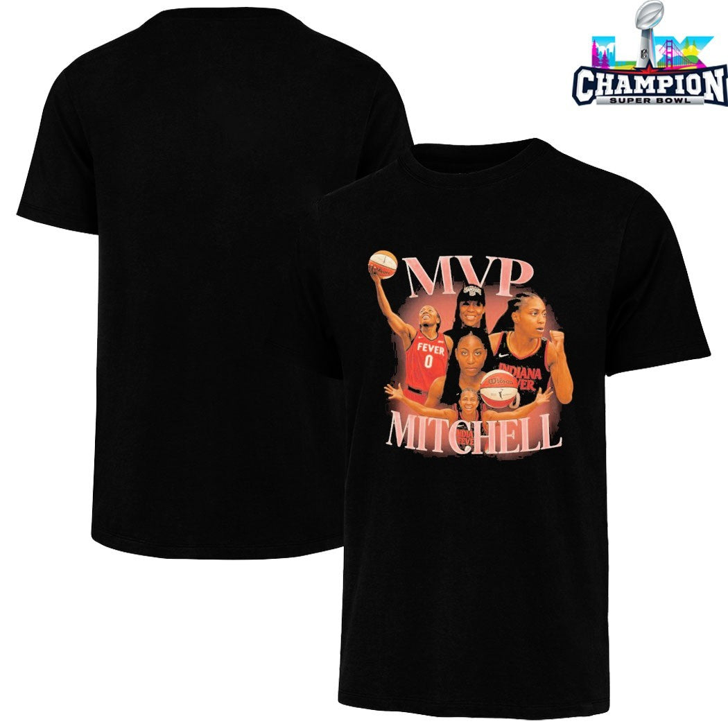 Kelsey Mitchell Indiana Fever MVP Mitchell WNBA T-shirts