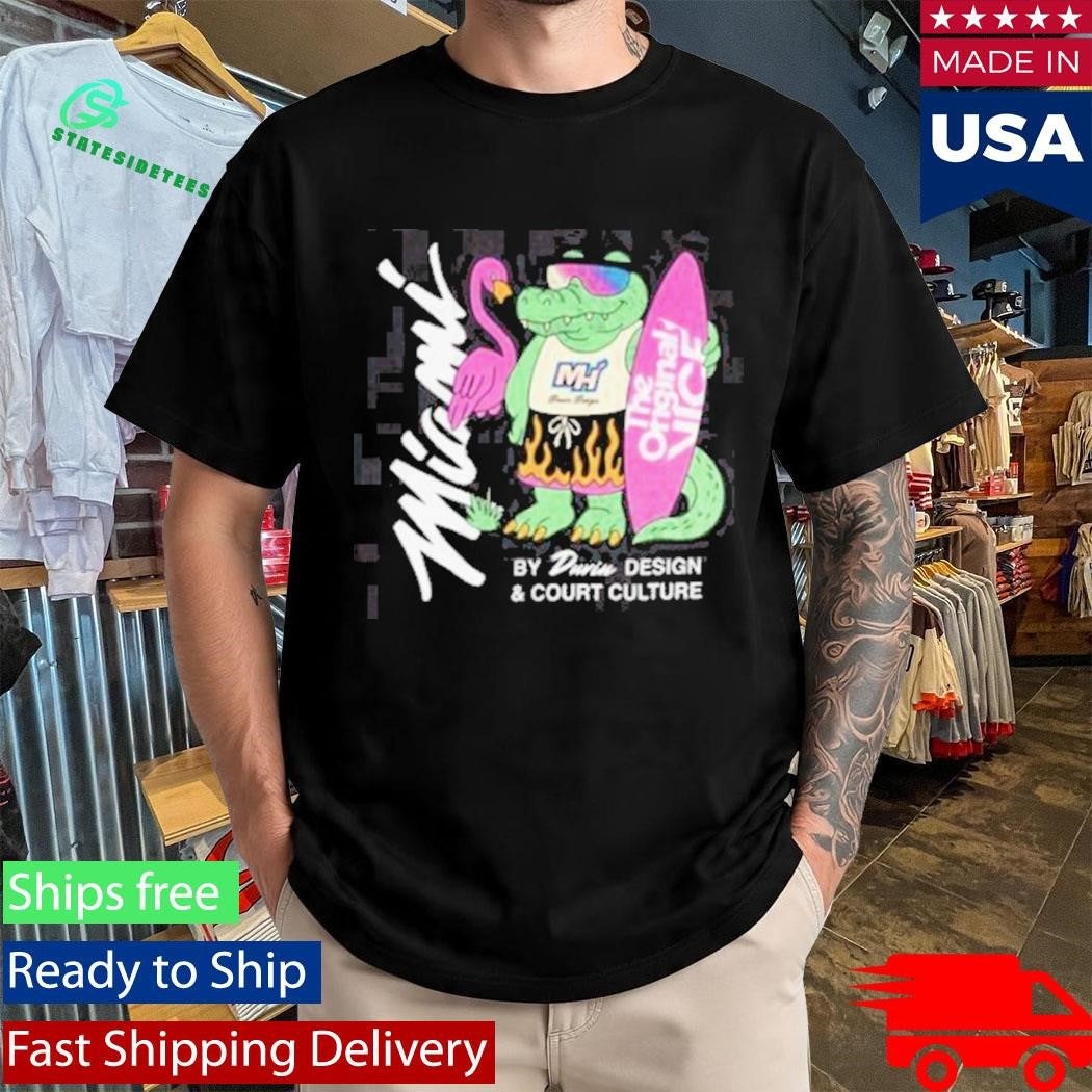 Miami Heat Court Culture X Duvin Flame Surf Shirt