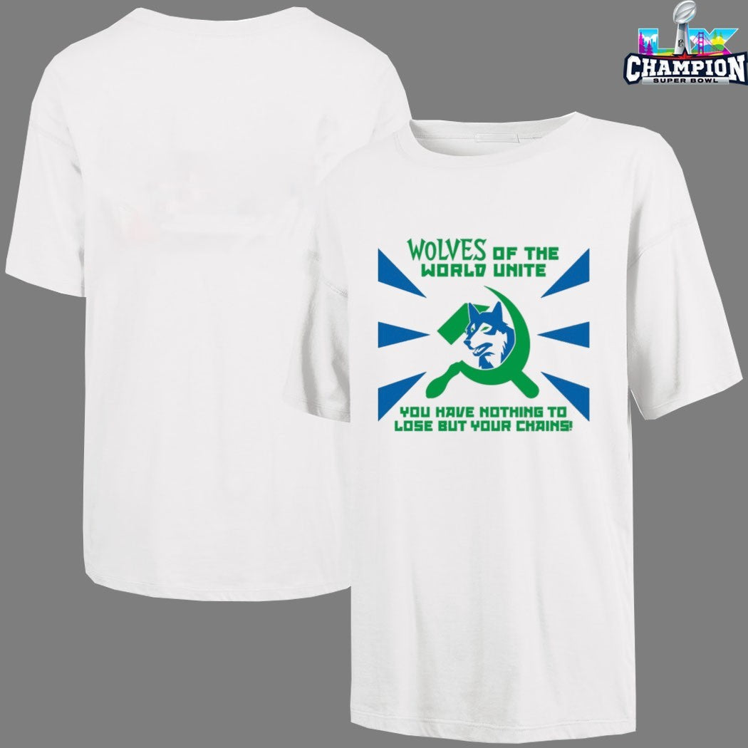 Minnesota Timberwolves Of The World Unite You Have Nothing To Lose But Your Chains T-Shirts