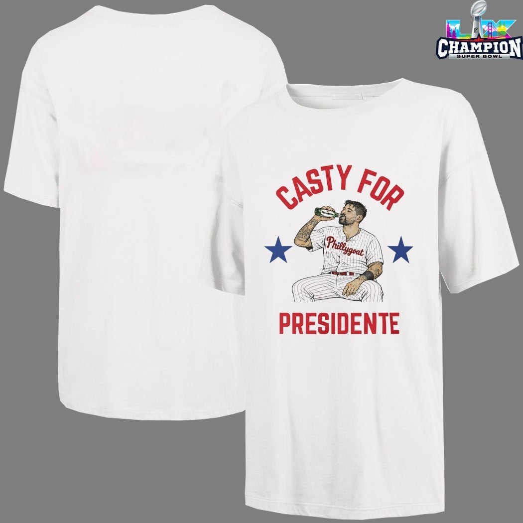 Nick Castellanos Casty For Presidente Philadelphia Phillies T-shirts