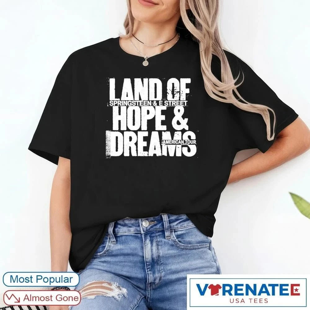 Official 2026 Springsteen & The E Street Band Land Of Hope and Dreams American Tour t-shirt