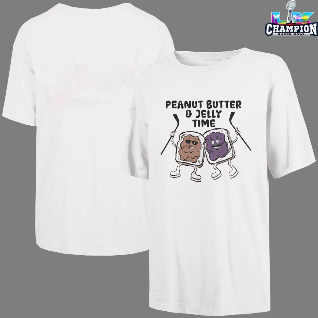 Official Minnesota Wild Peanut Butter And Jelly Time Breads T-shirts