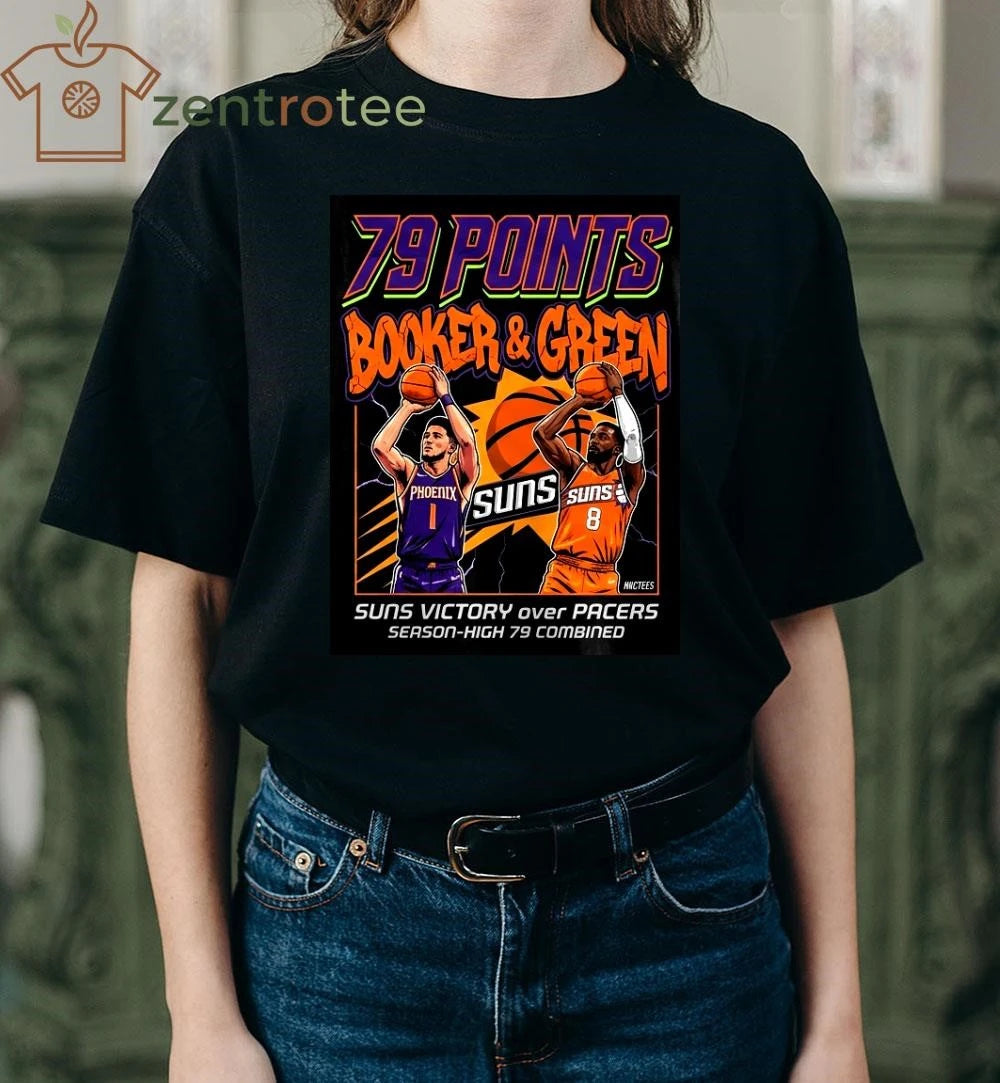 Original Nkctees Booker & Green 79 Points T-shirt – Phoenix Suns vs Pacers 2026