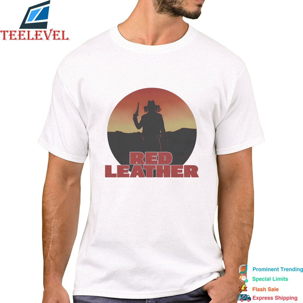 Red Leather Sunset T-shirts