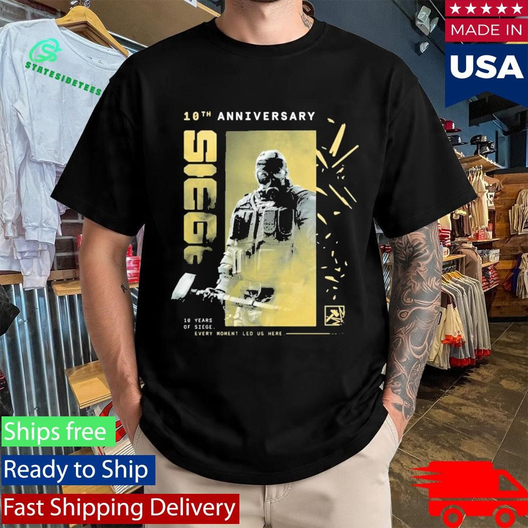 Six Siege 10Th Anniversary Sledge Shirt