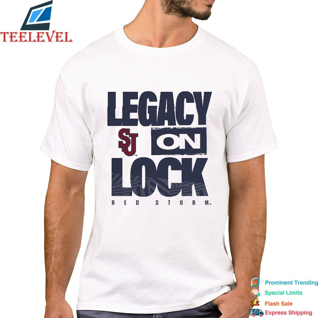St. John’s Red Storm Legacy On Lock T-shirts