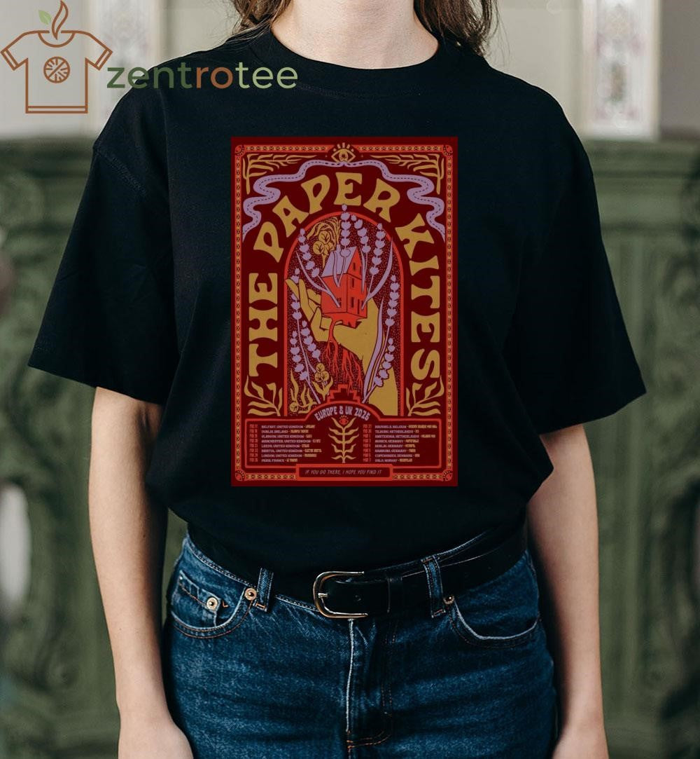 The Paper Kites Europe & UK 2026 Poster shirt