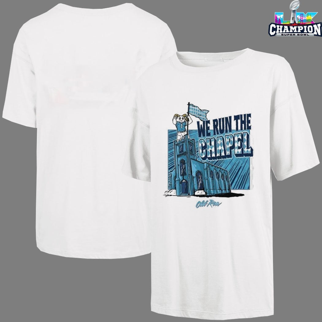 UNC North Carolina Tar Heels We Run The Chapel Mascot Shirt