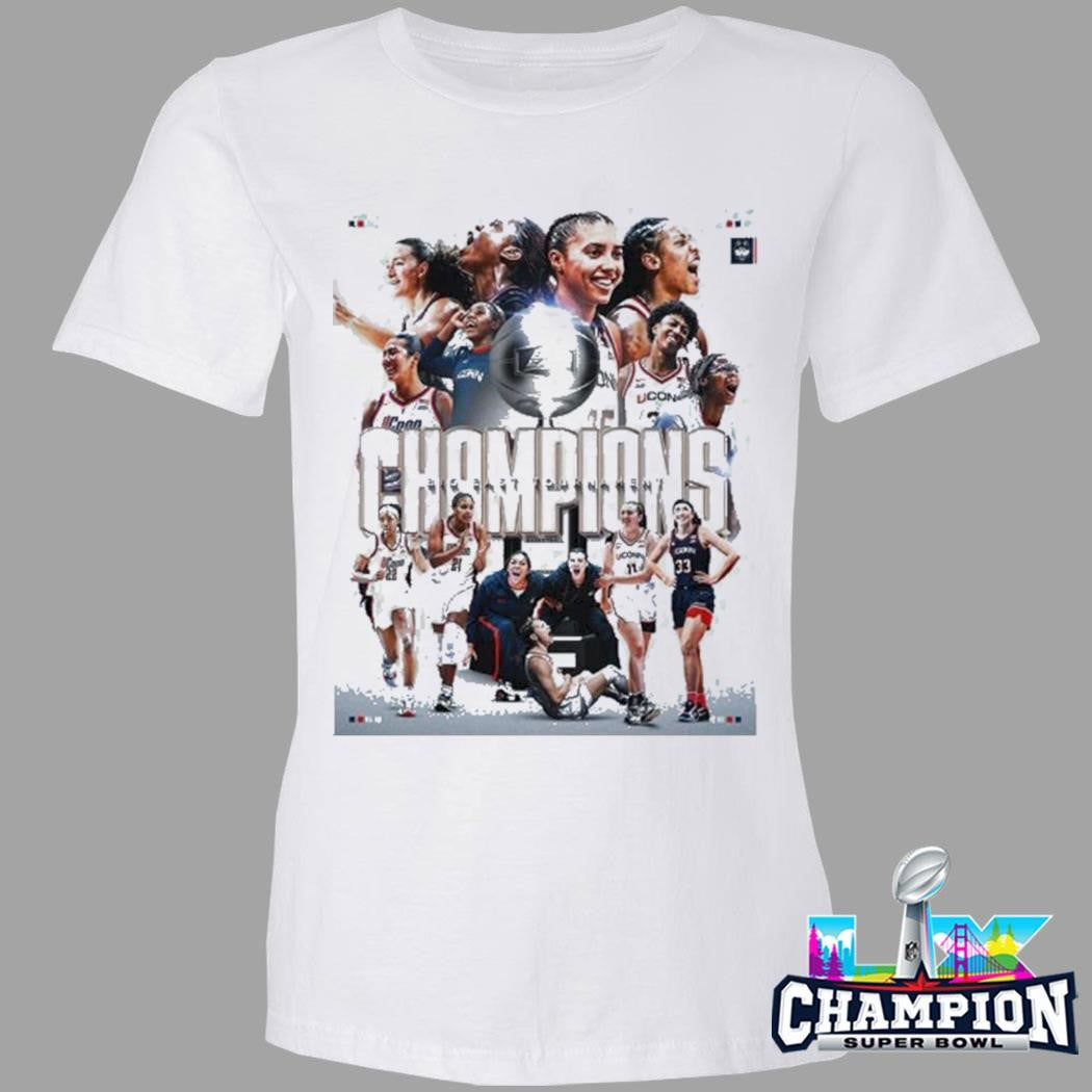 Uconn Huskies Women’s Basketball 2026 Big East Tournament Champions Shirt