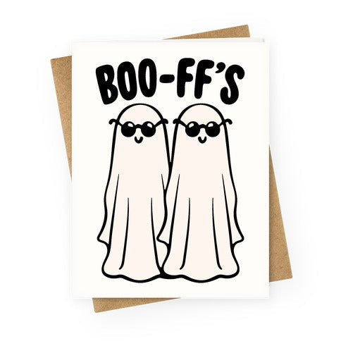Boo F F's Best Friends Greeting Card