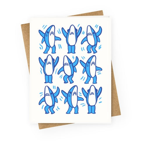 Dancing Left Shark Greeting Card