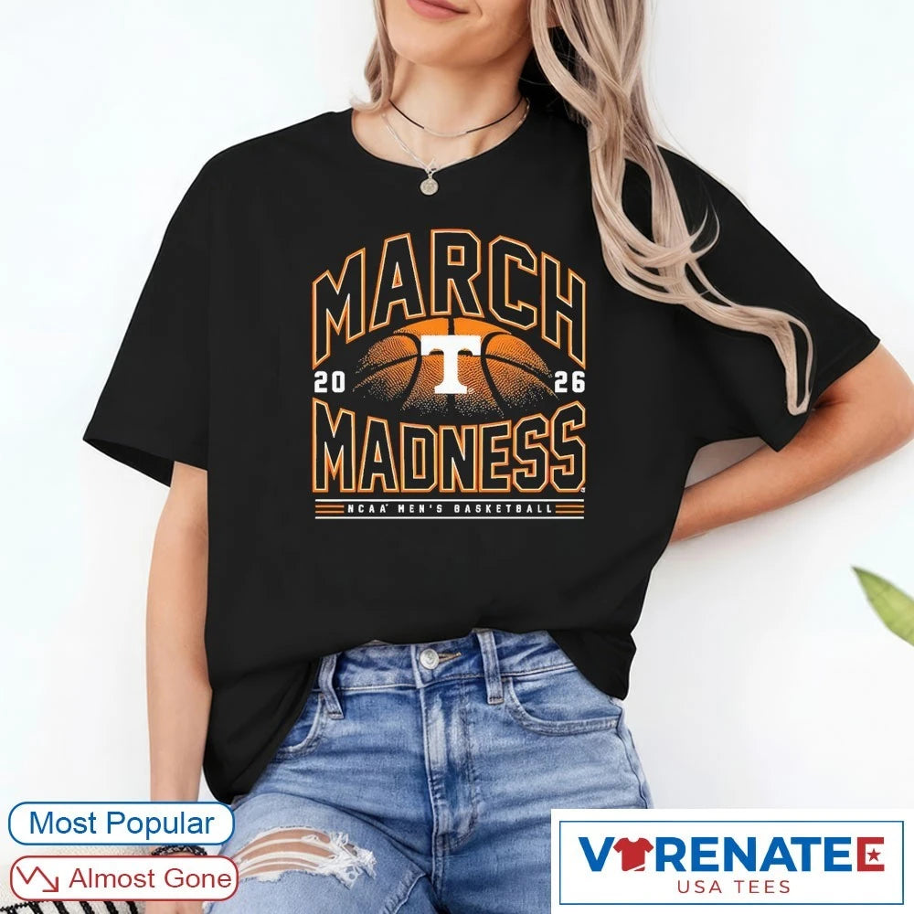 Official 2026 NCAA Men’s Basketball March Madness Tennessee Fan T-Shirt