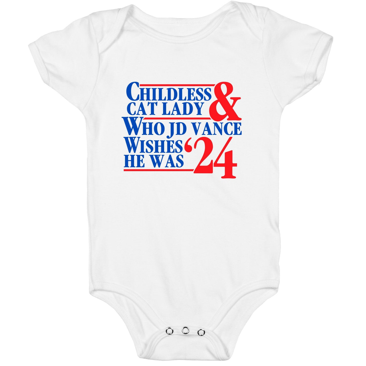 Childless Cat Lady Who JD Vance Wishes He Was Blue Baby One-Piece