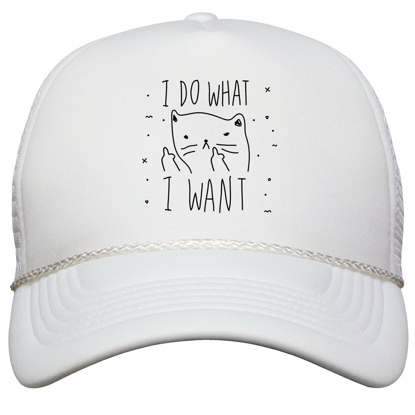 I Do What I Want Cat Snapback Trucker Hat