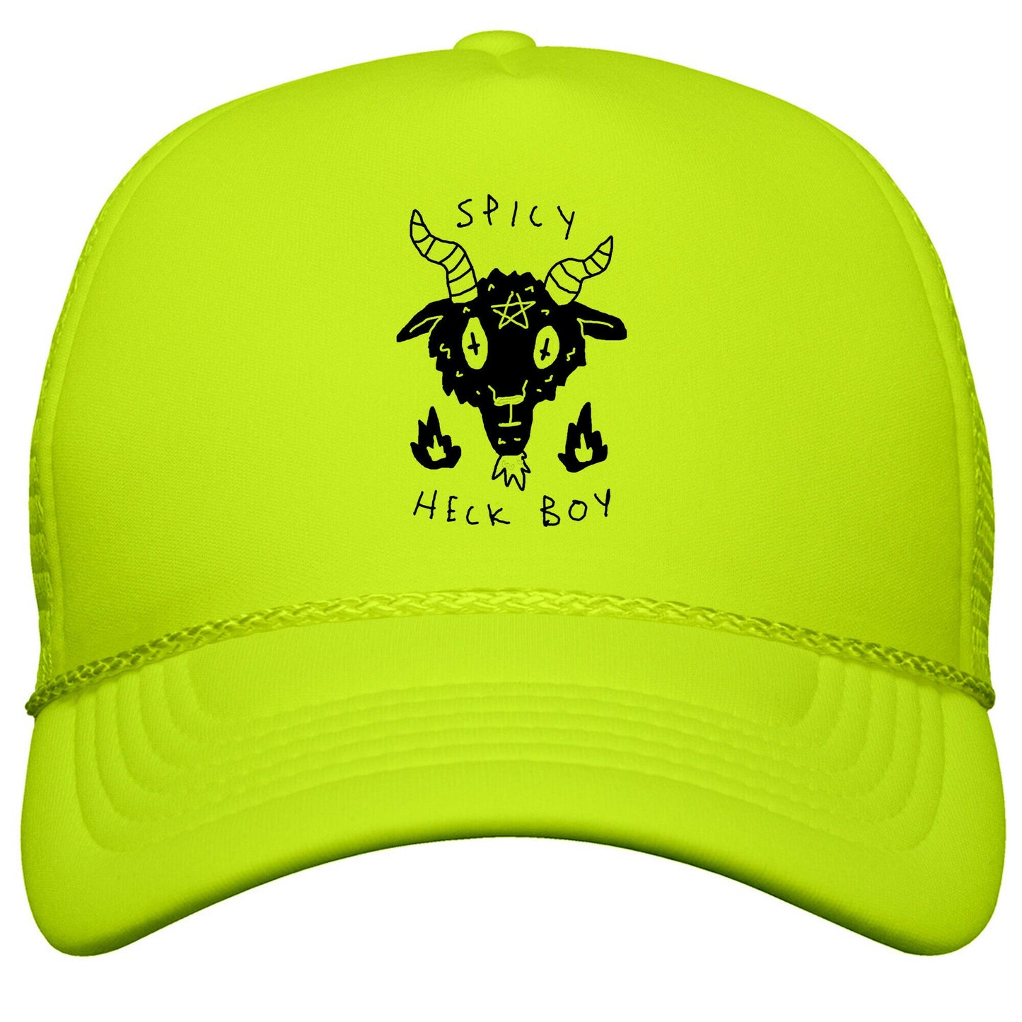 Spicy Heck Boy Satan Snapback Trucker Hat