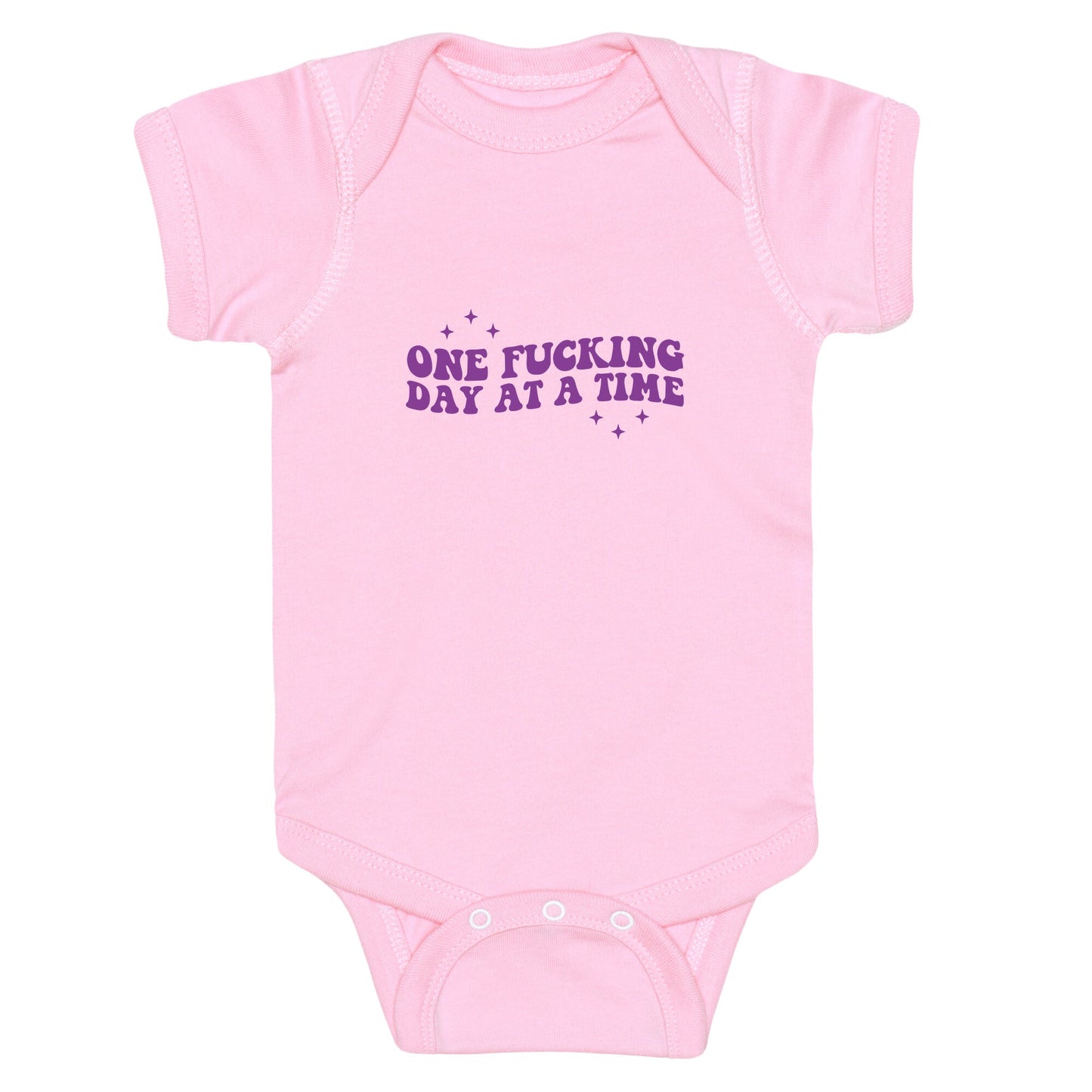 One Fucking Day At A Time Baby One-Piece