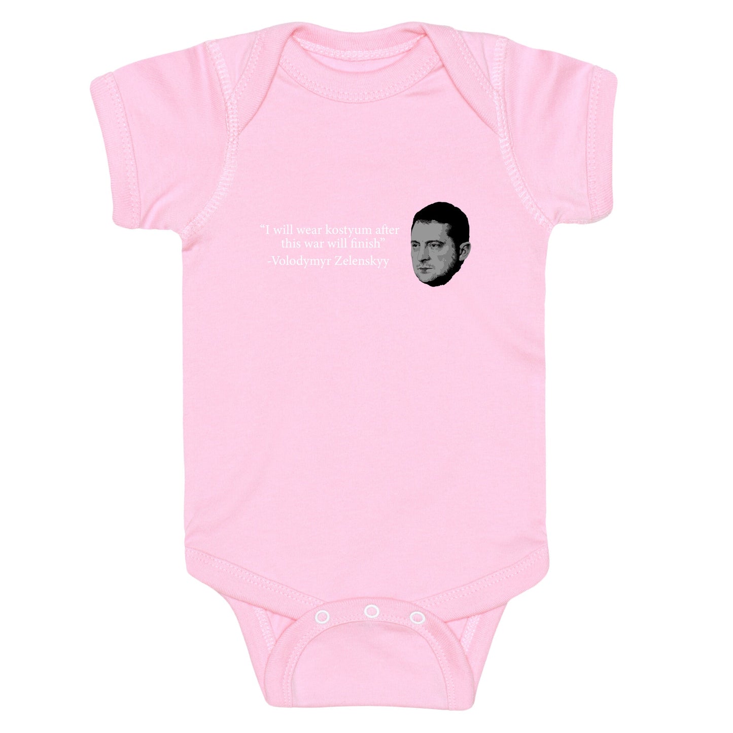 Zelensky Trump Costume Quote Baby One-Piece