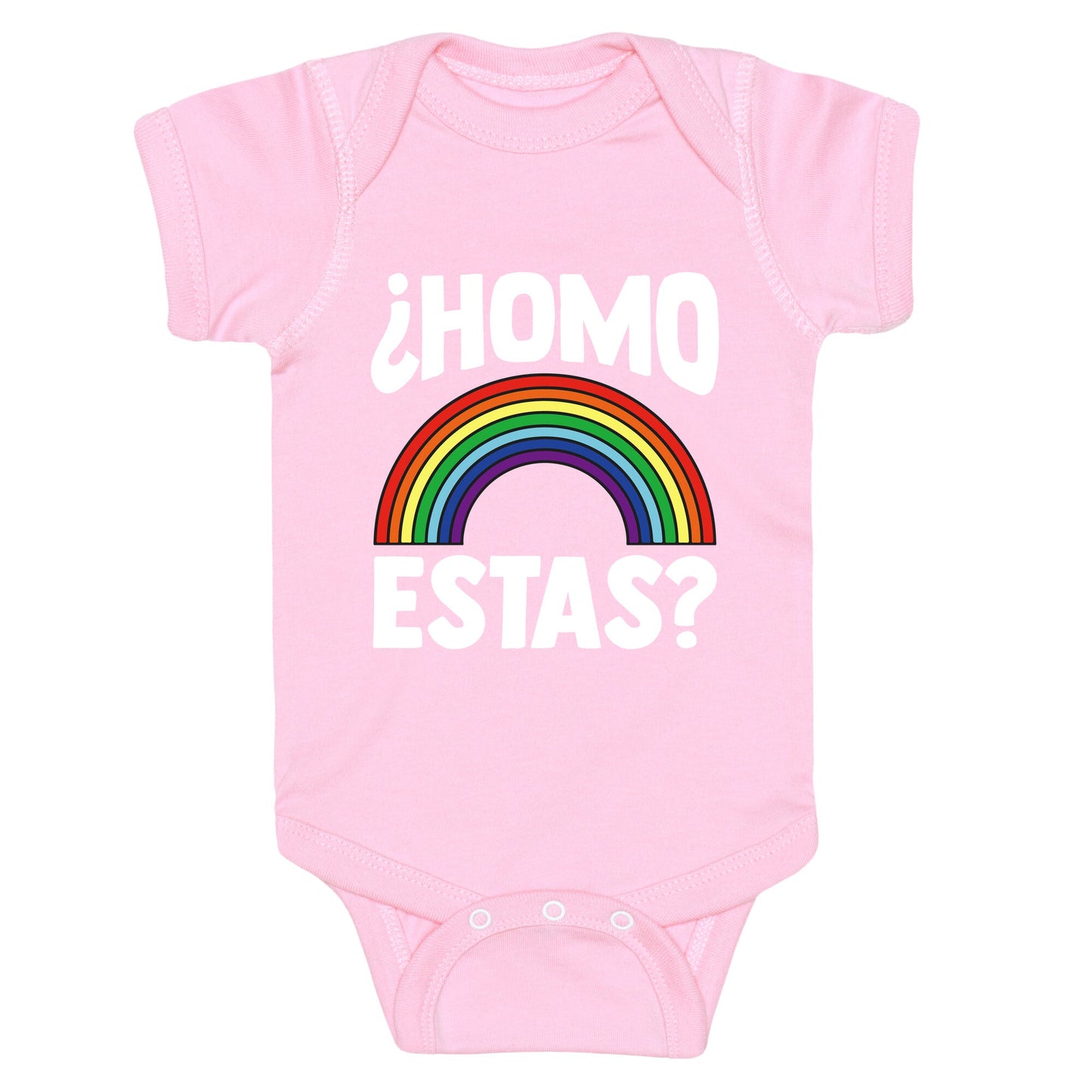 Homo Estas Rainbow Pride Baby One-Piece