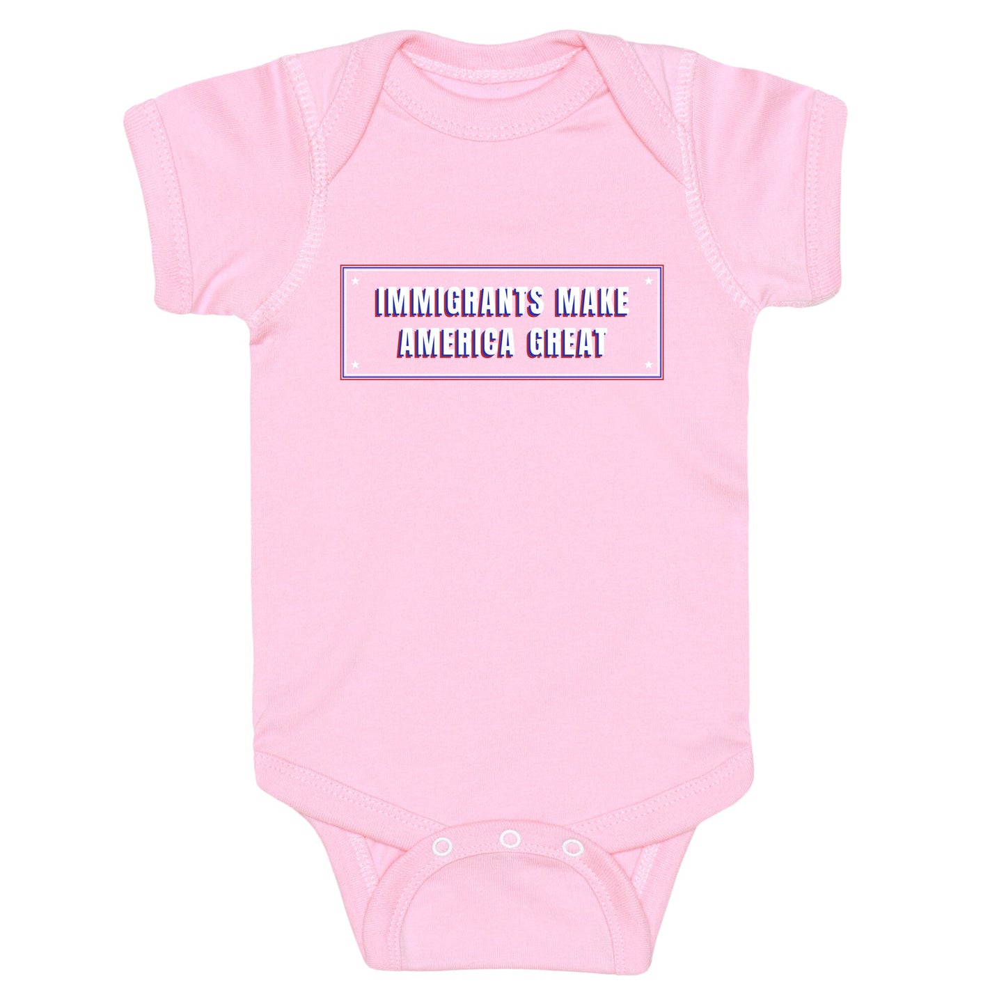 Immigrants Make America Great Anti Trump Baby One-Piece