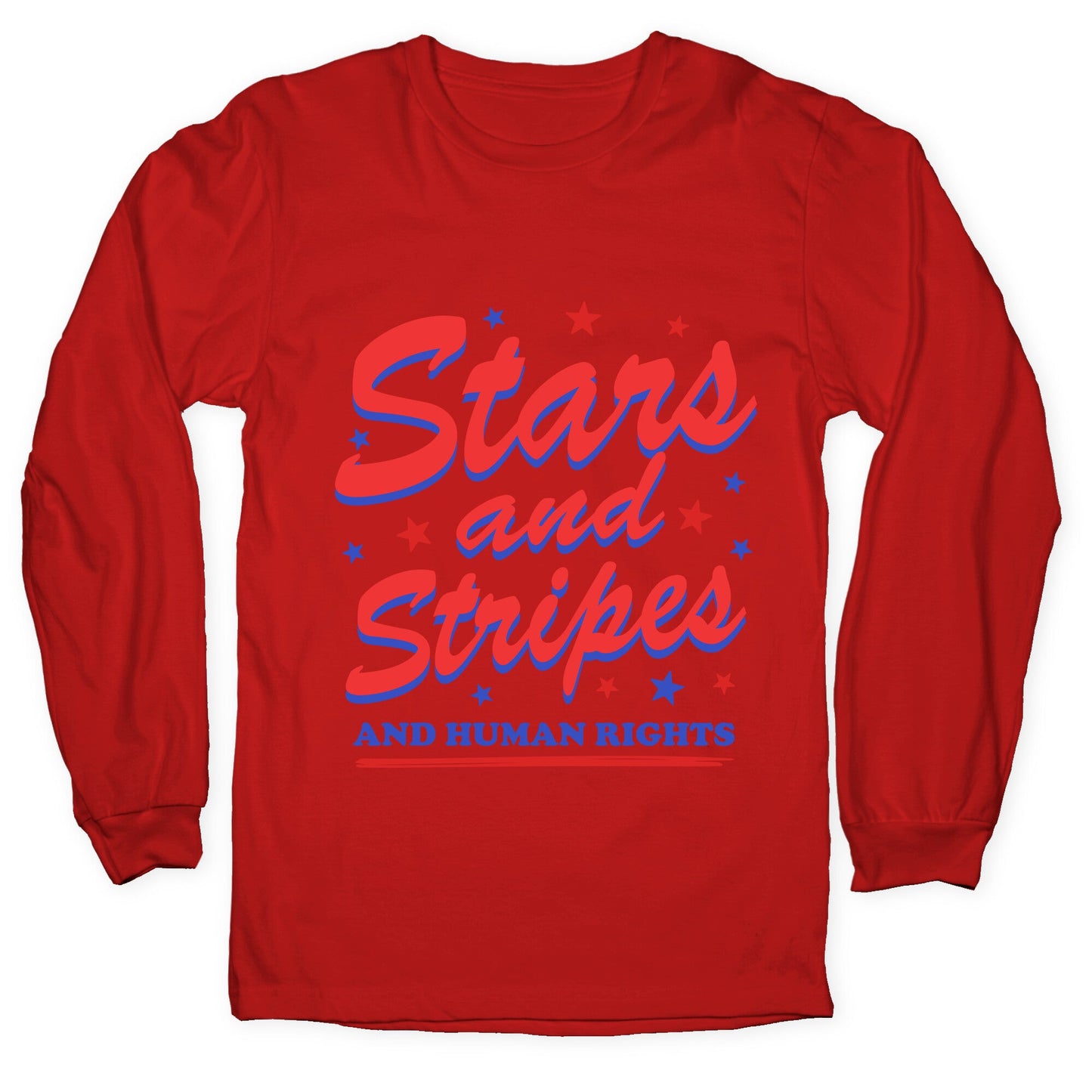 Starts Stripes Human Rights Longsleeve Tee