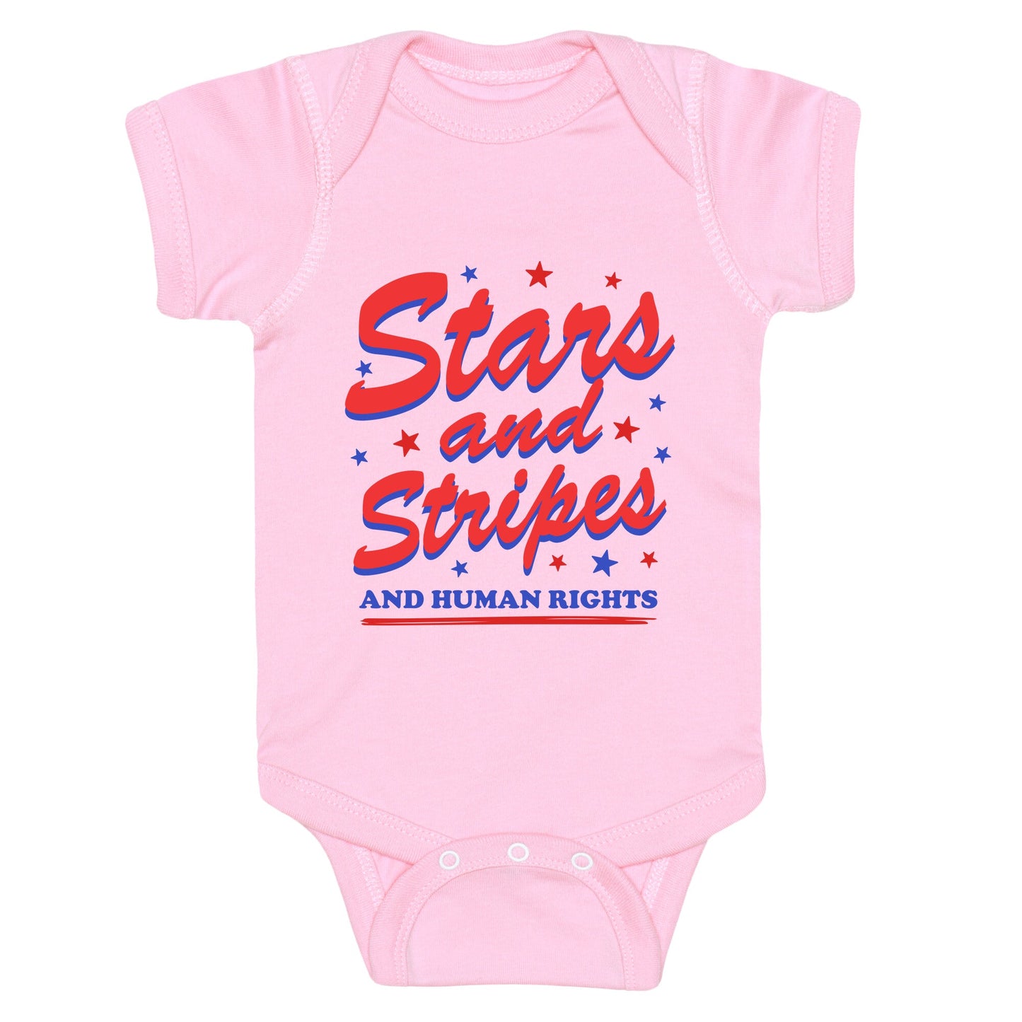 Starts Stripes Human Rights Baby One-Piece
