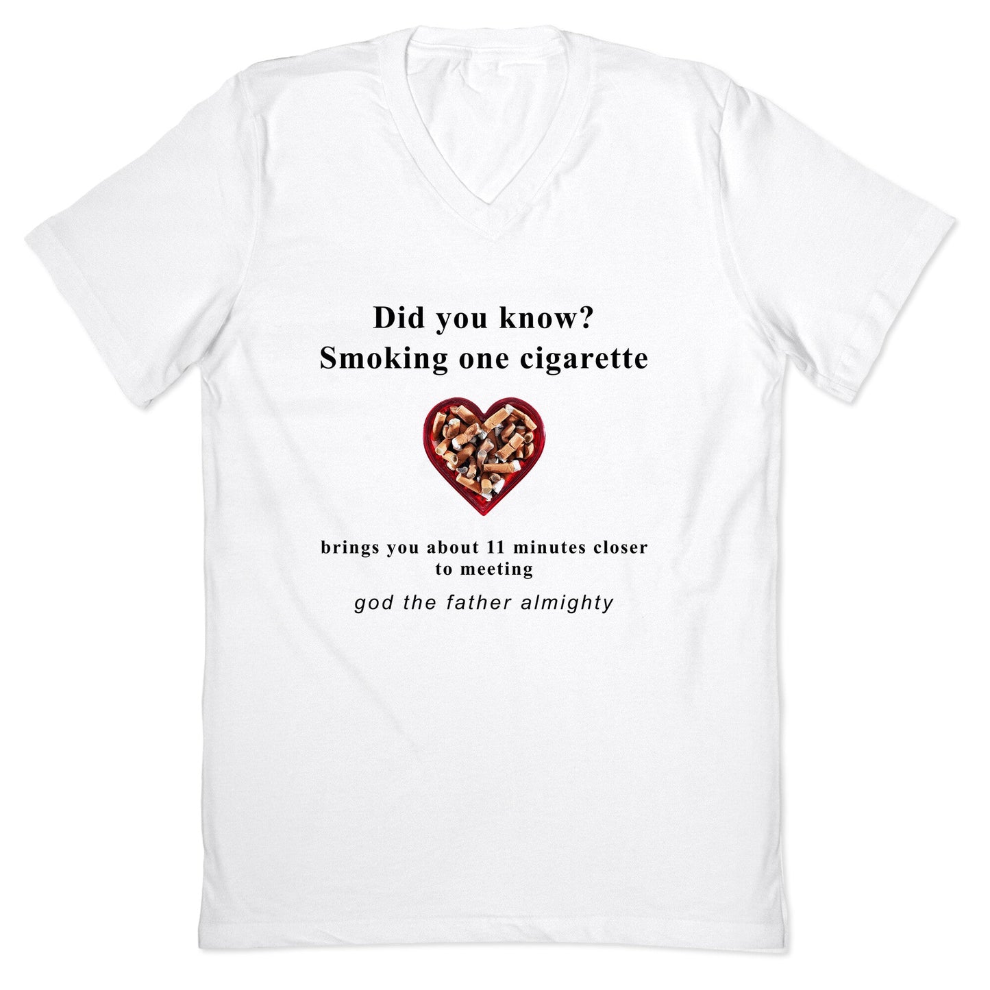Smoking Cigs V-Neck