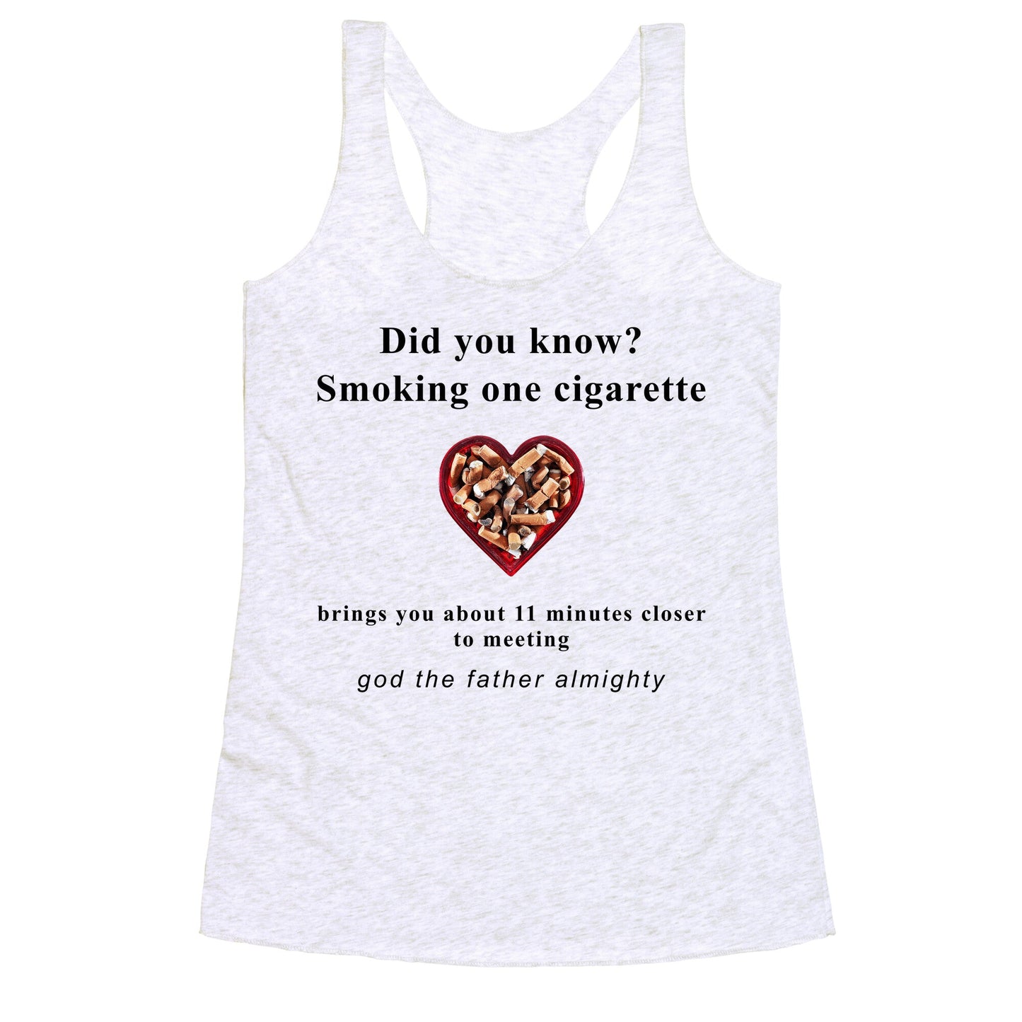 Smoking Cigs Racerback Tank
