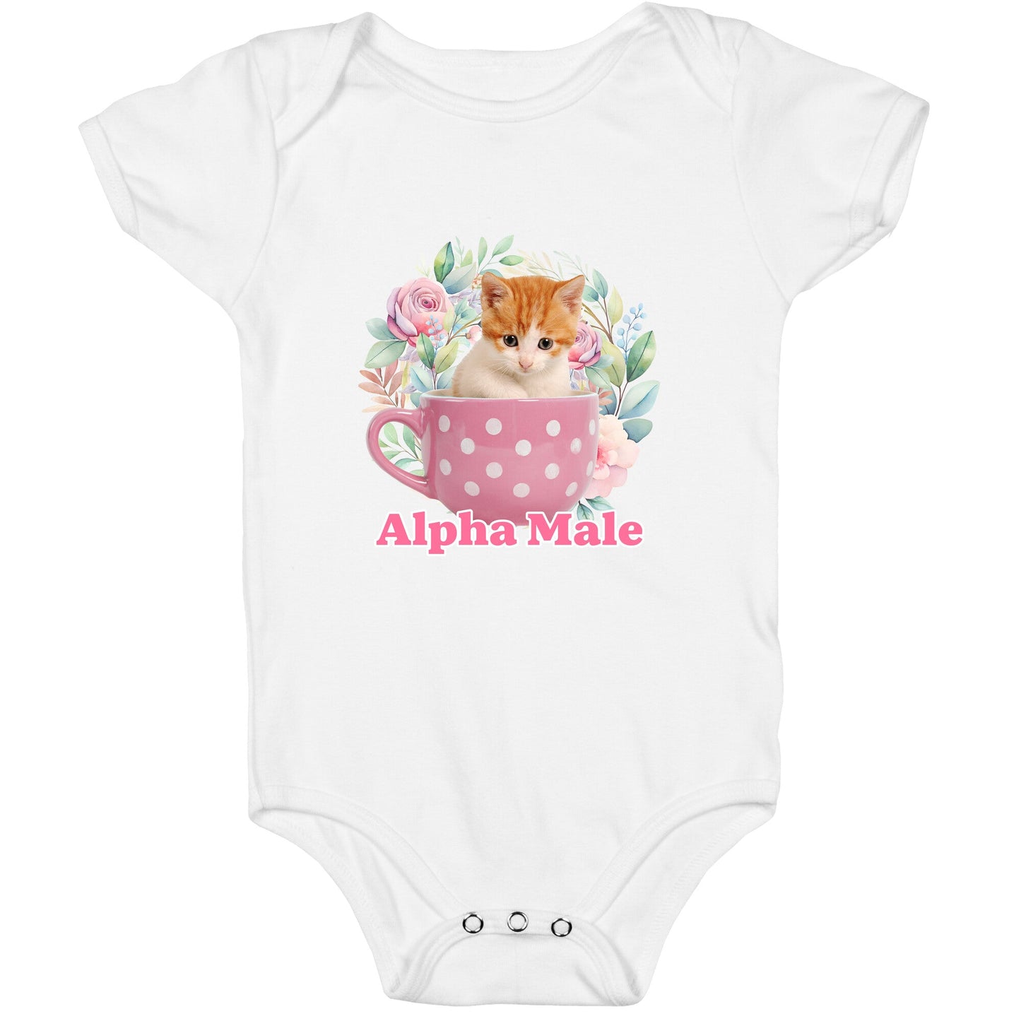 Alpha Male Kitten Baby One-Piece