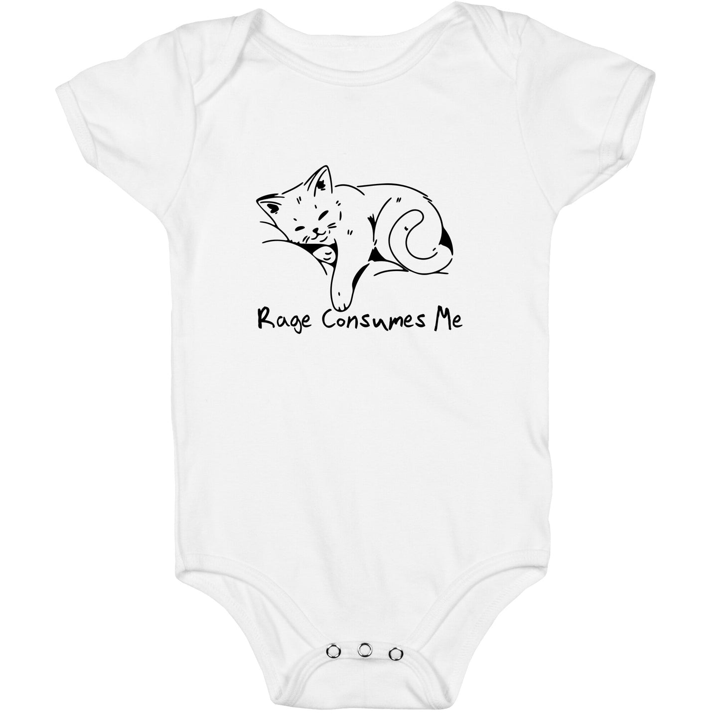 Rage Consumes Me Kitten Baby One-Piece
