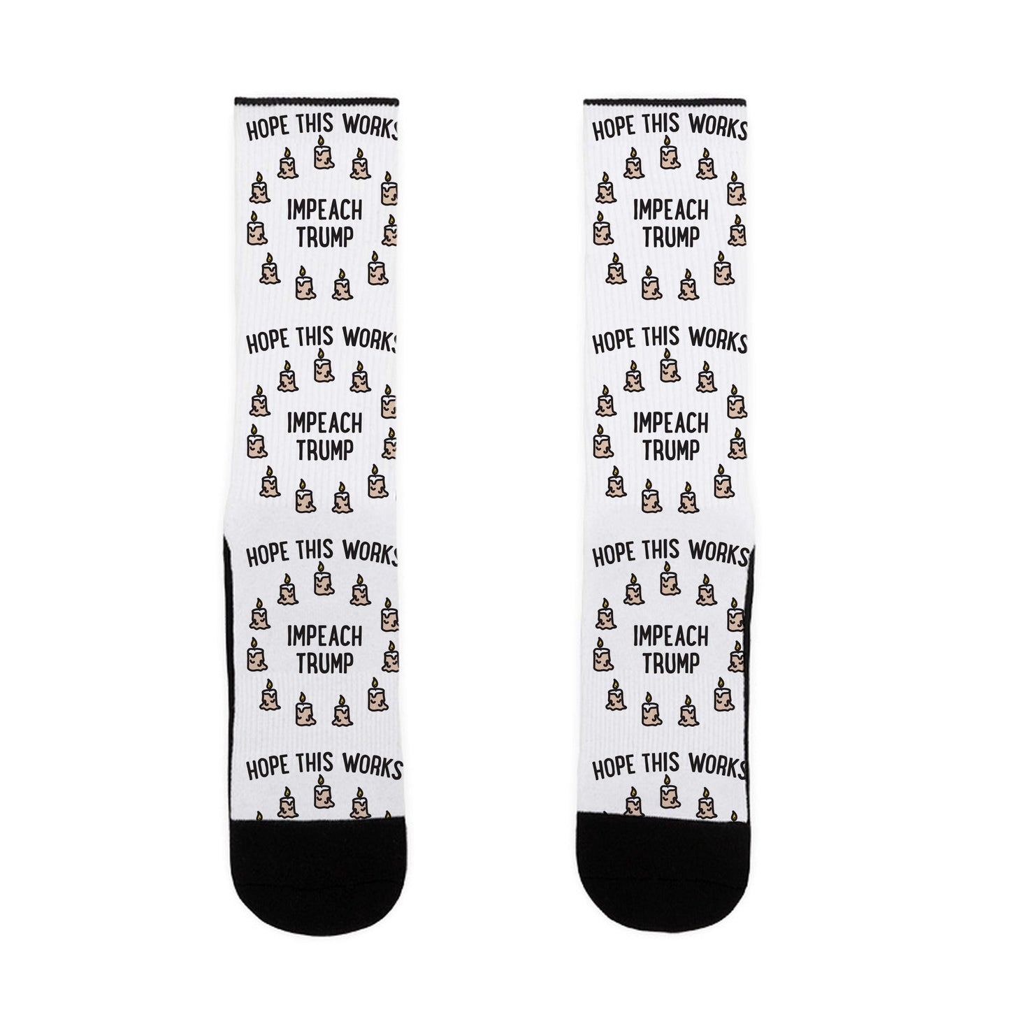 Impeach Trump Summoning Circle Parody Socks