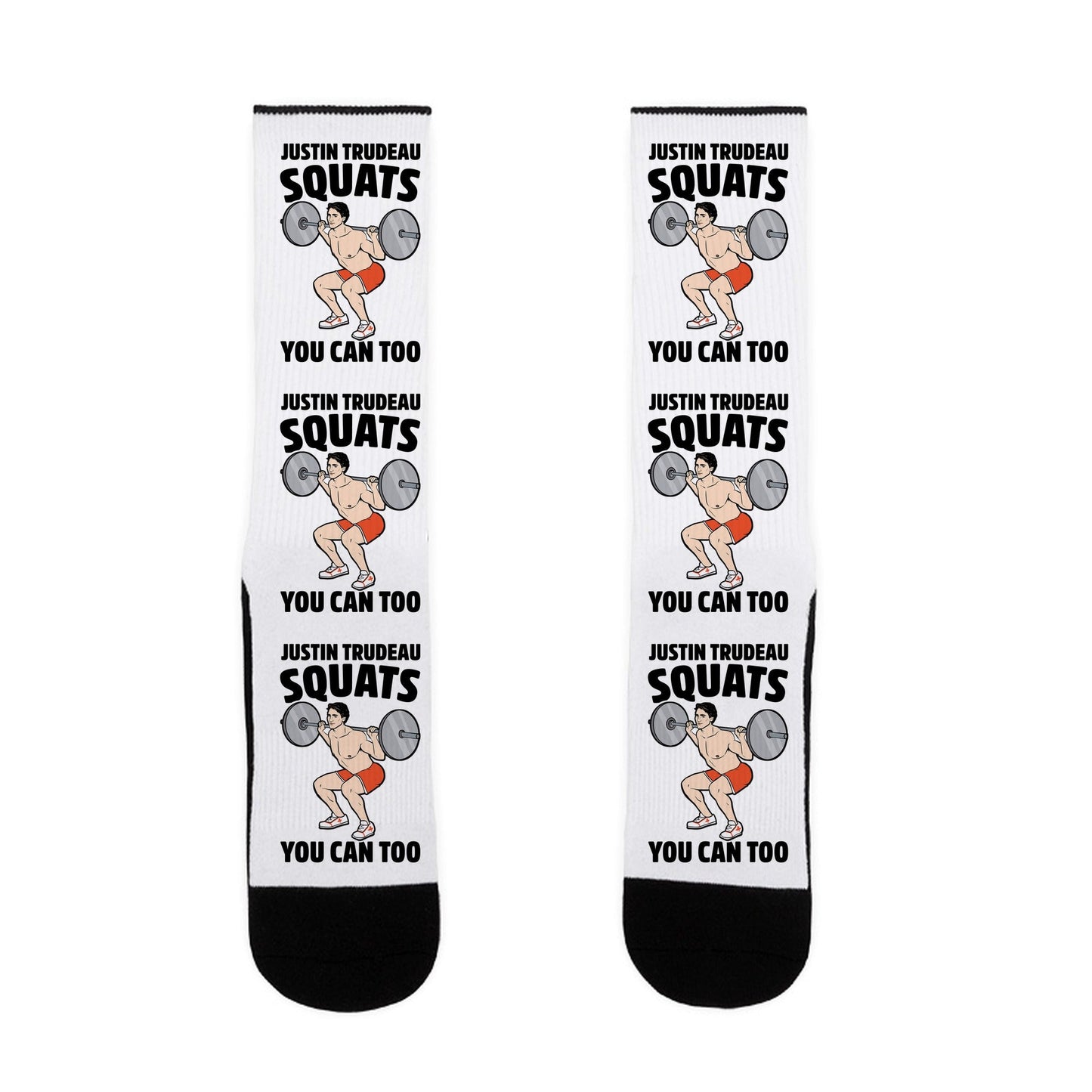 Justin Trudeau Squats You Can Too Socks