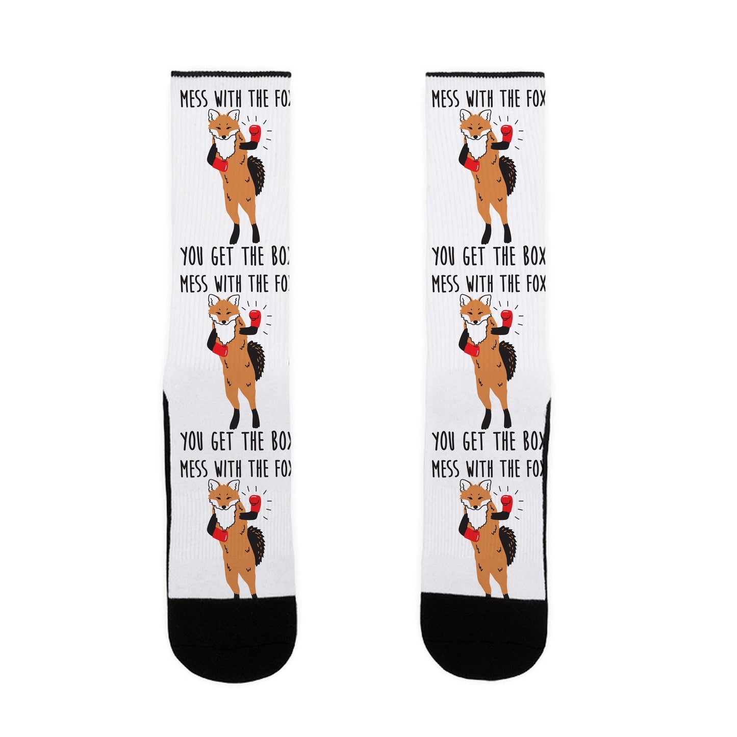 Mess With The Fox You Get The Box Socks