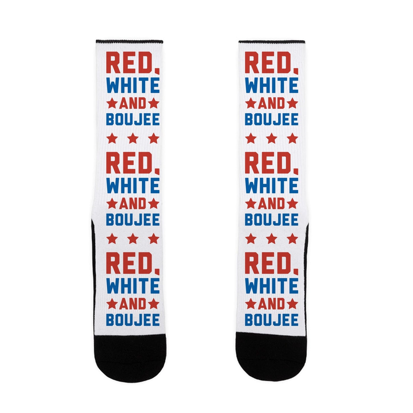 Red White And Boujee Socks
