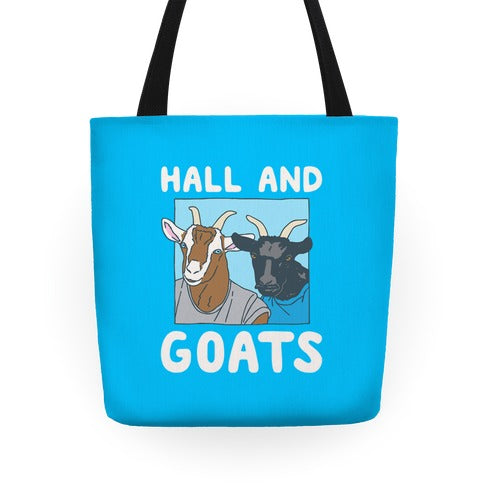 Hall And Goats Parody Tote Bag