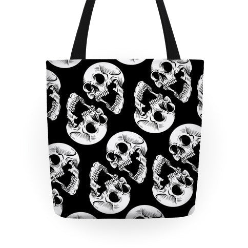 Skull Pattern Tote Bag