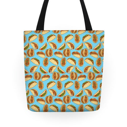 Taco Vulvas Pattern Tote Bag